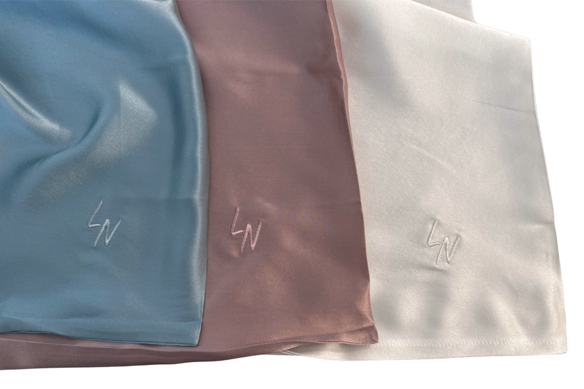 Luxury Silk Pillowcase - Blue